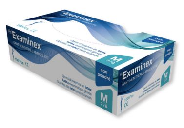 Examinex - Gants en latex non poudrés